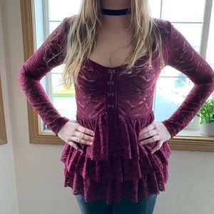 •Bethany mota lace shirt